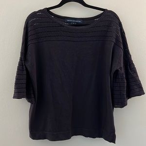 French Connection Oversized Bell Sleeve Top